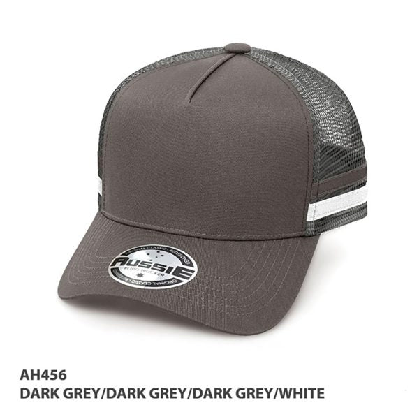 A-Frame Striped Trucker Cap