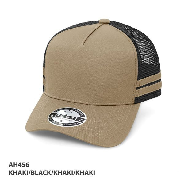 A-Frame Striped Trucker Cap