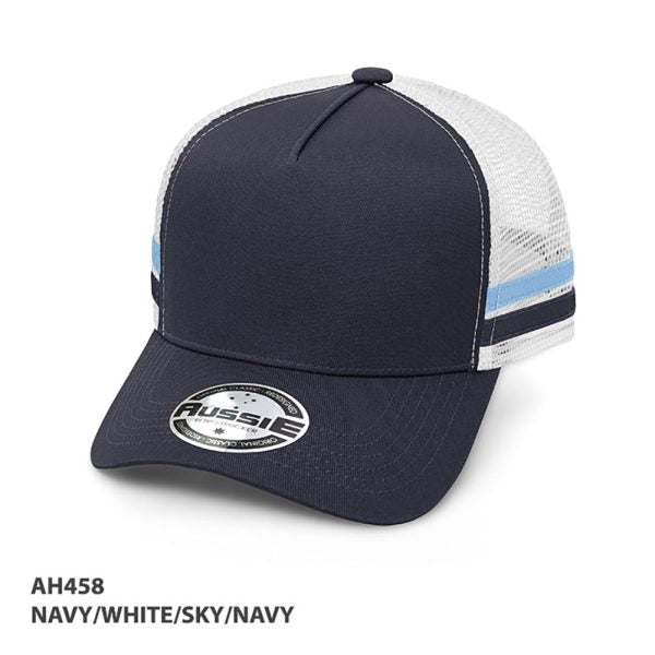 Kids A-Frame Striped Trucker Cap