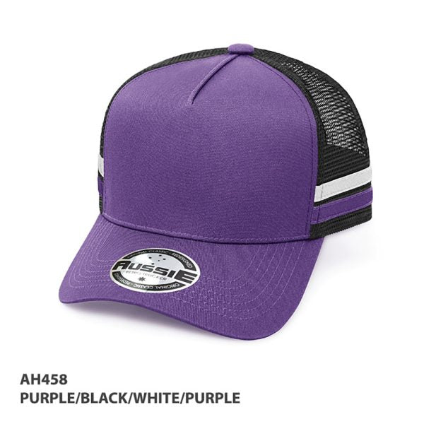 Kids A-Frame Striped Trucker Cap