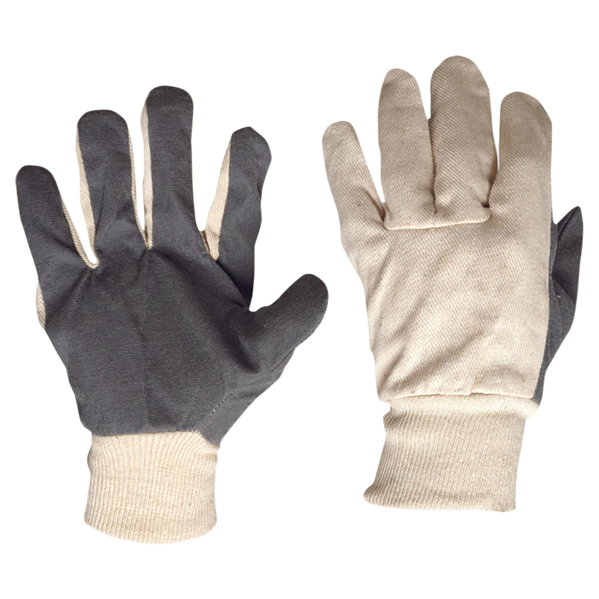 Cotton Drill Vinyl Palm Gloves (12 Pair)