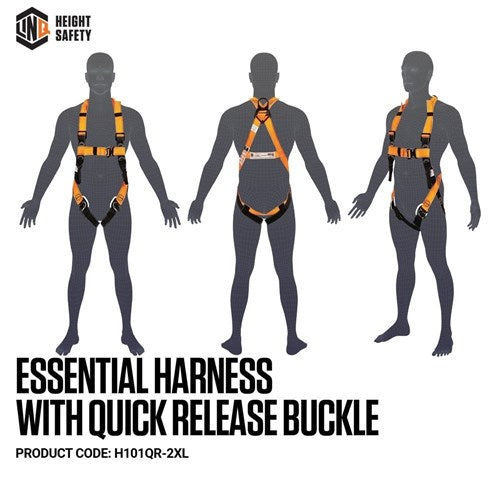 Essential Harness With Quick Release Buckle- Maxi (Xl-2Xl)