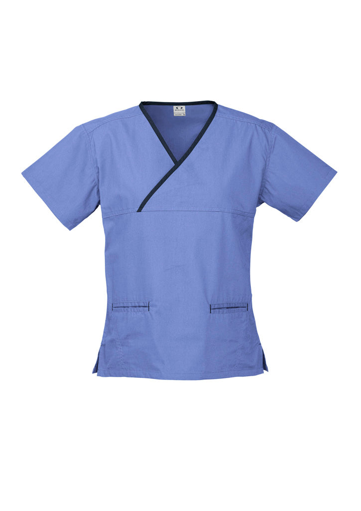 Womens Contrast Scrub Top