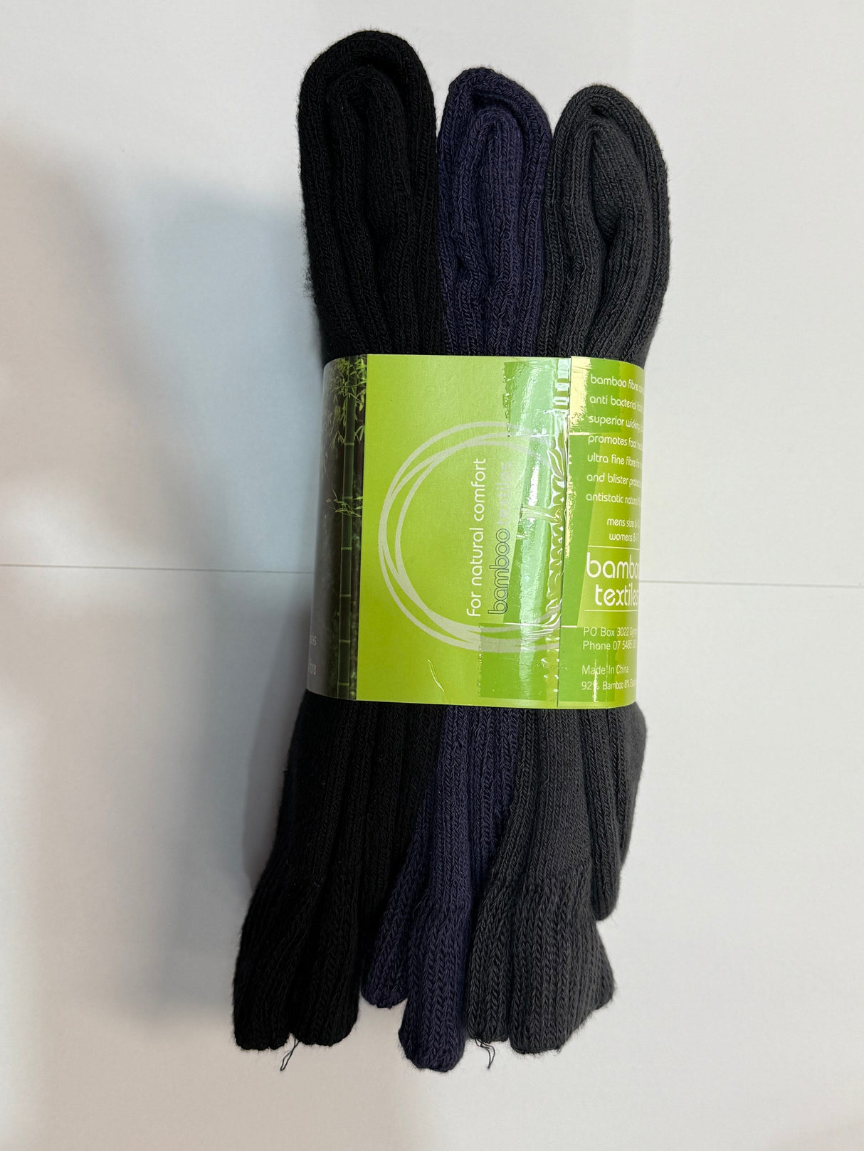 Bamboo Textiles 3 Yarn Work Socks - 3 Packs