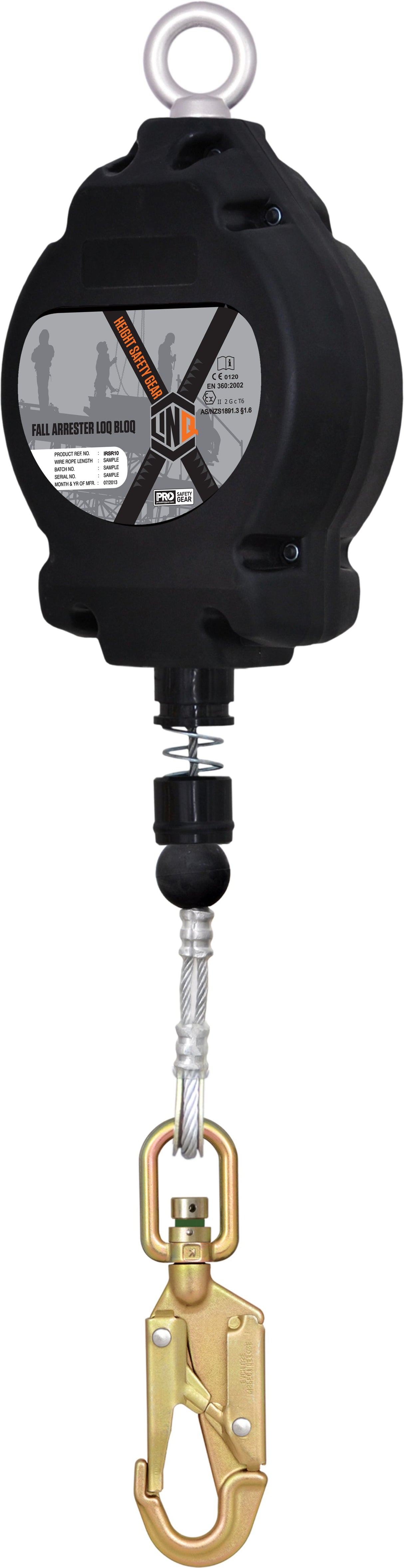 Self Retracting 10M Wire Rope Loq-Bloq