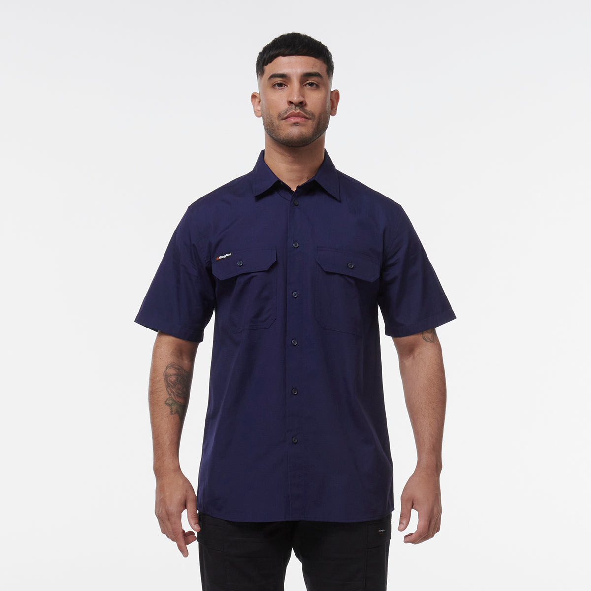 KingGee Mens Workcool Vented Shirt Short Sleeve