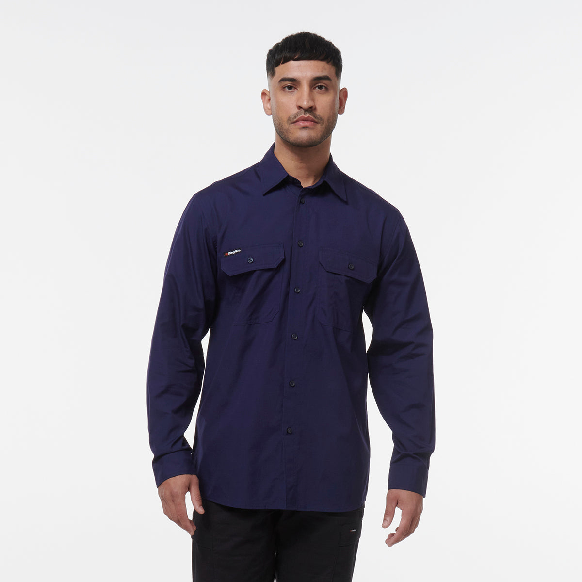 KingGee Mens Workcool Vented Shirt Long Sleeve