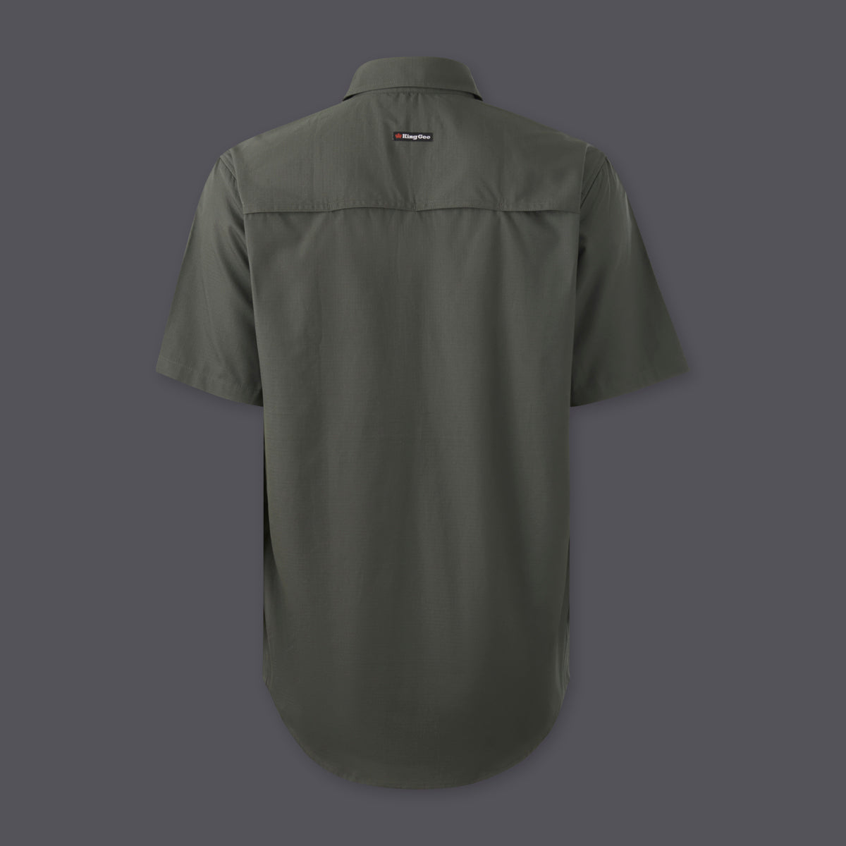 KingGee Mens Workcool Vented Closed Front Shirt Short Sleeve