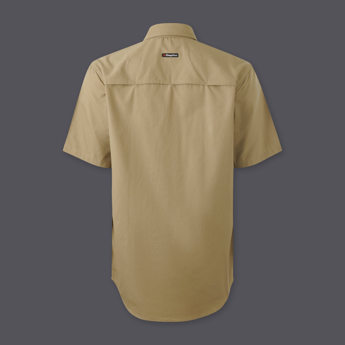 KingGee Mens Workcool Vented Closed Front Shirt Short Sleeve