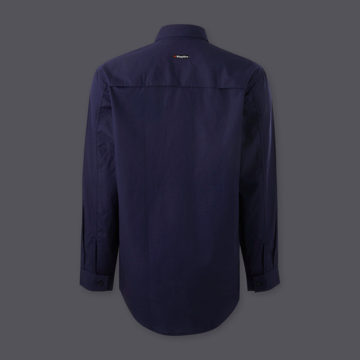 KingGee Mens Workcool Vented Closed Front Shirt Long Sleeve