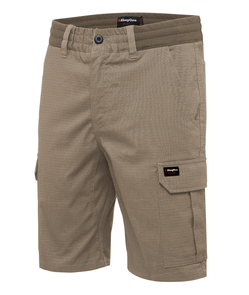 KingGee Mens Rib Comfort Waist Short