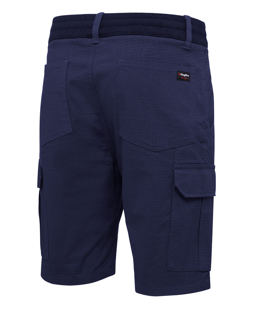 KingGee Mens Rib Comfort Waist Short