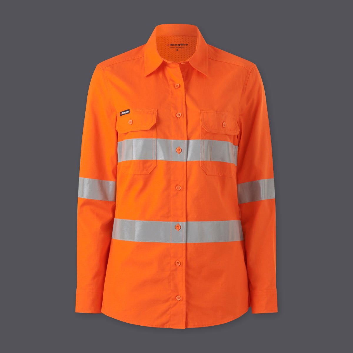 KingGee Womens Workcool Vented Reflective Shirt