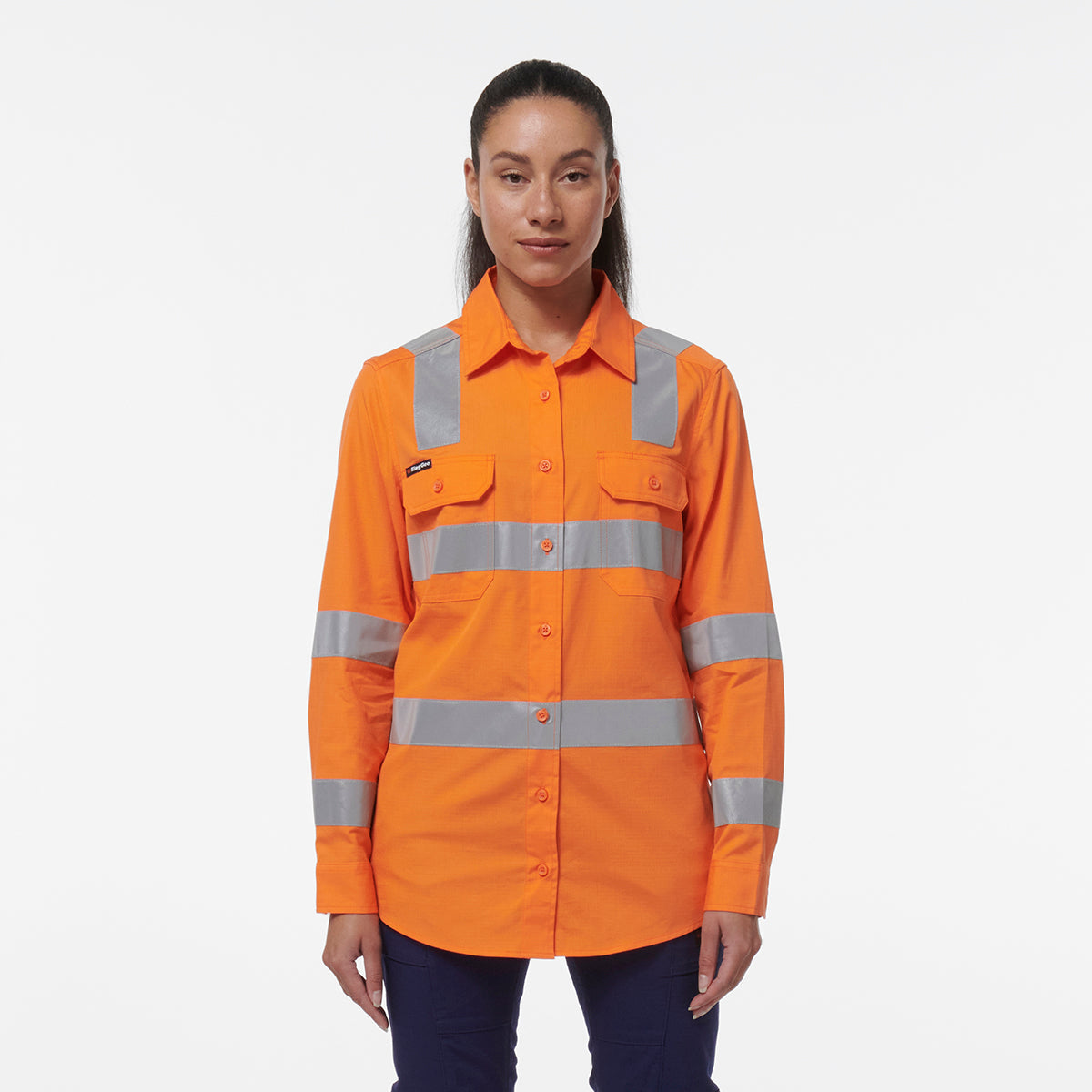KingGee Women’s Workcool Vented Vic Rail Shirt
