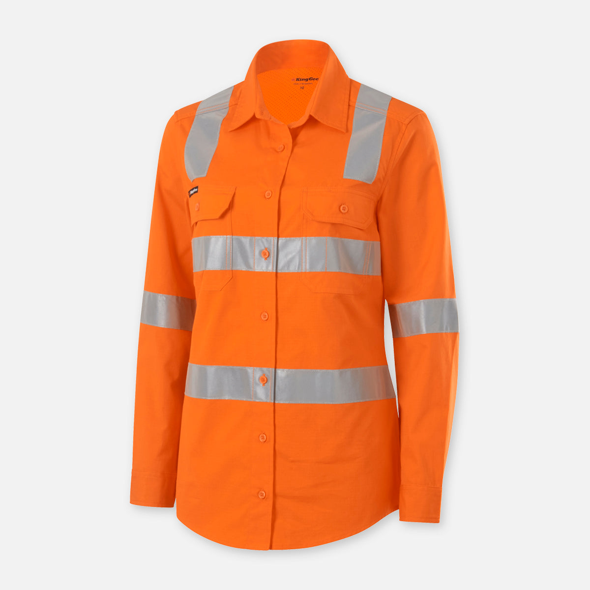 KingGee Womens Workcool Vented X Back Shirt