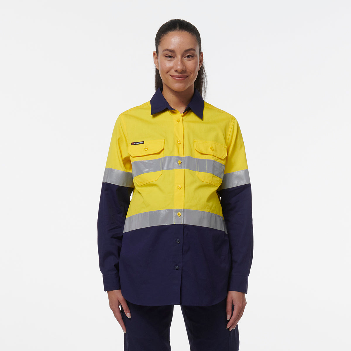 KingGee Womens Workcool Maternity Reflective Shirt