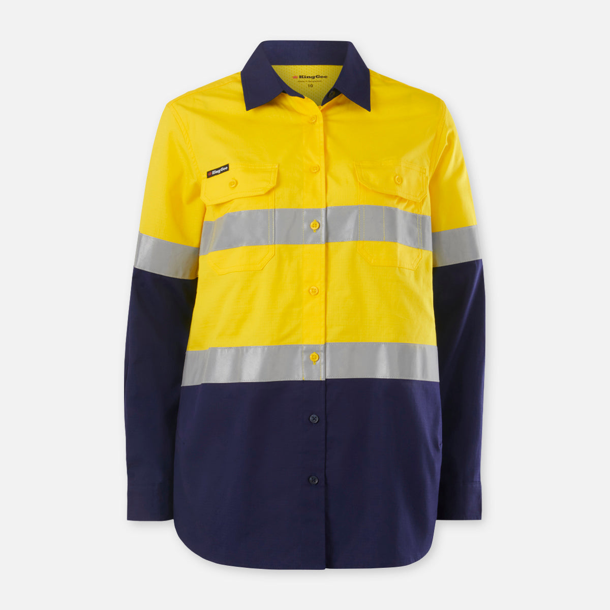 KingGee Womens Workcool Maternity Reflective Shirt