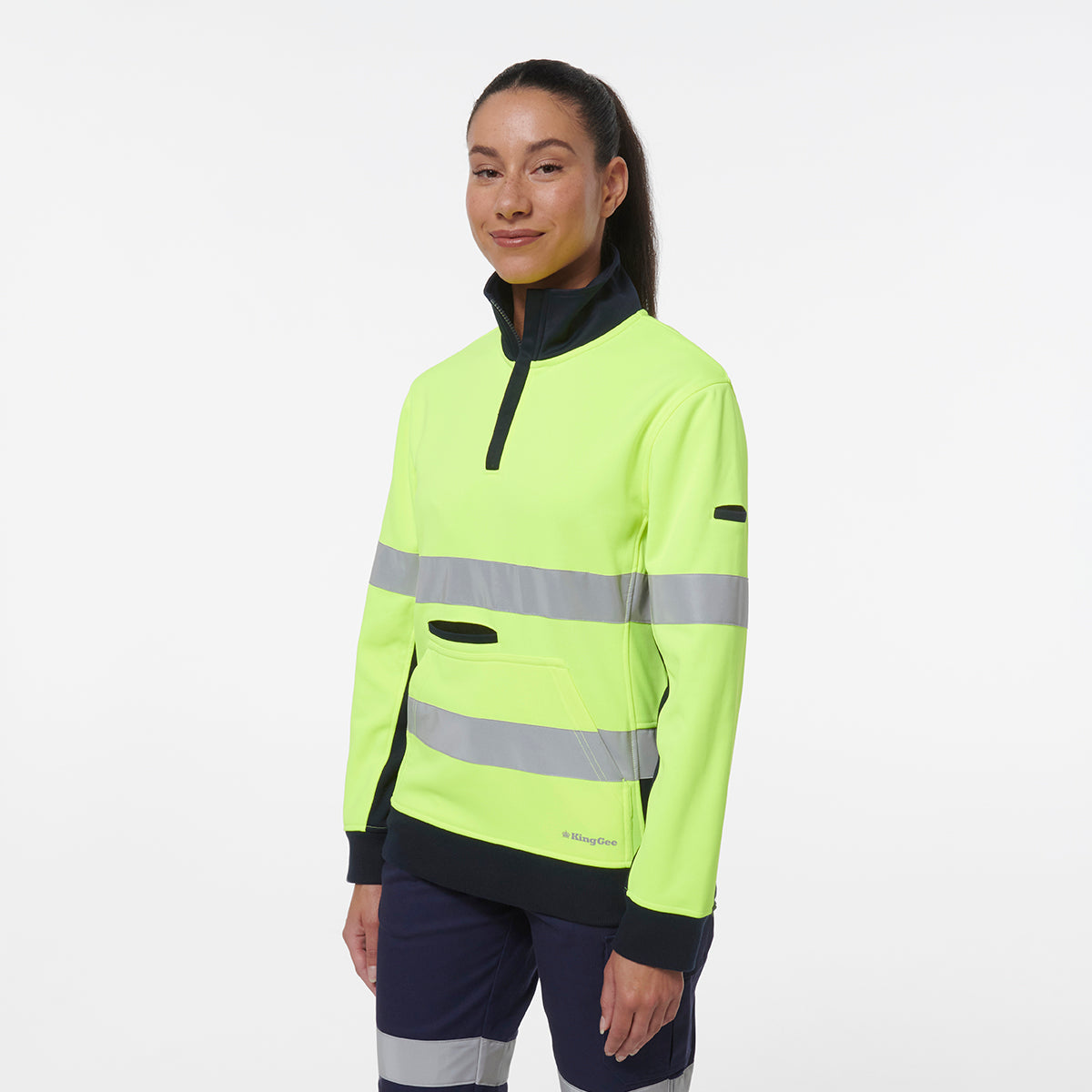KingGee Women’s Reflective 1/4 Zip Fleece
