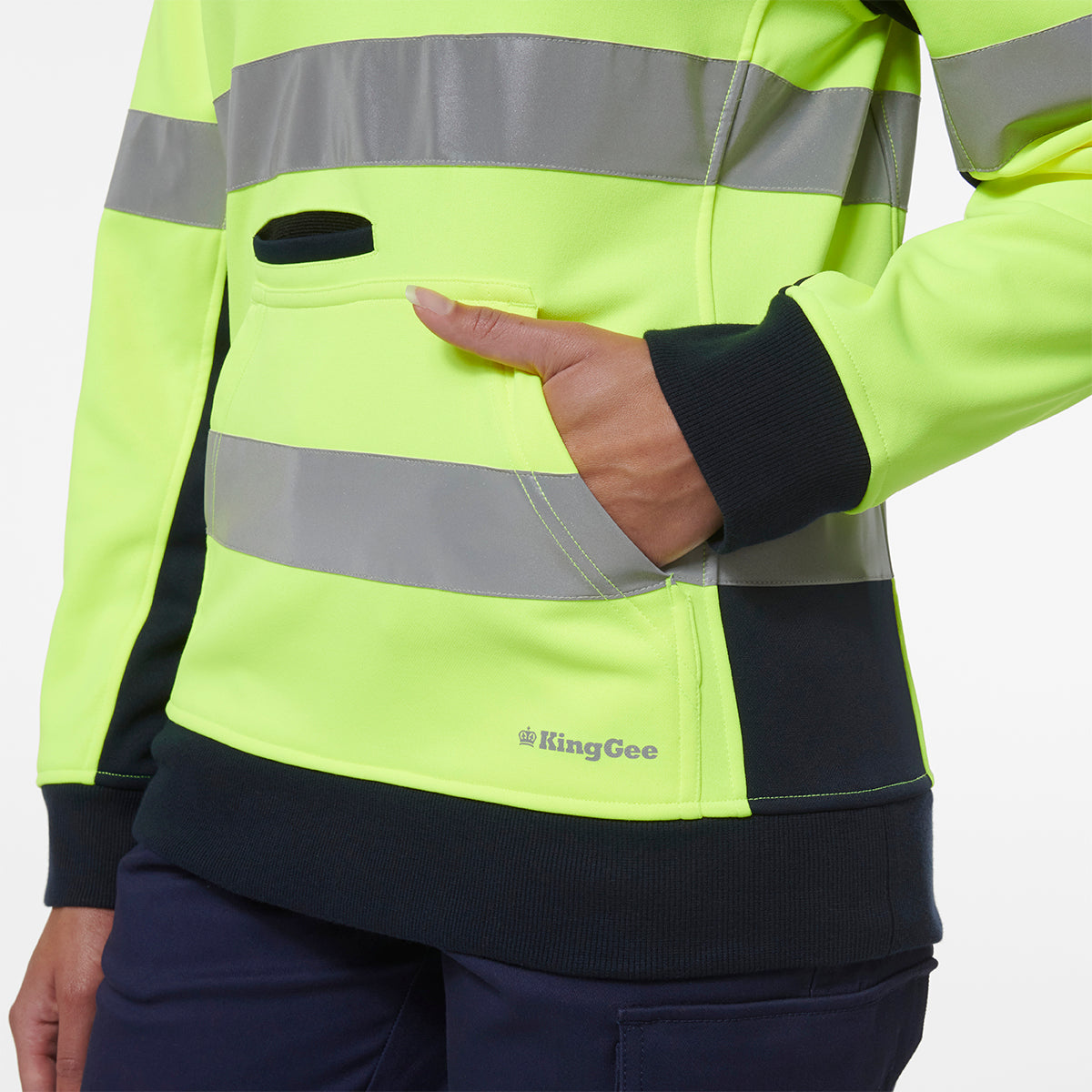 KingGee Women’s Reflective 1/4 Zip Fleece