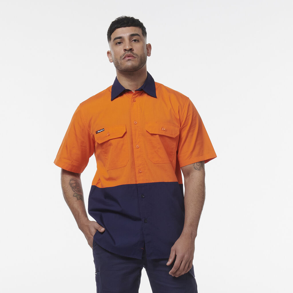 KingGee Workcool Vented Spliced Short Sleeve Shirt