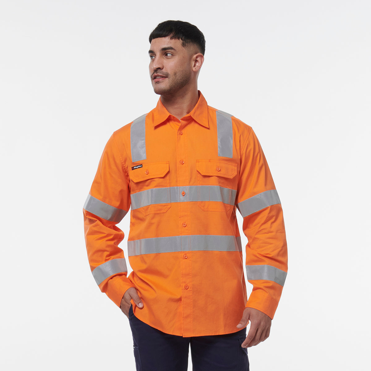 KingGee Workcool Vented Vic Rail Shirt