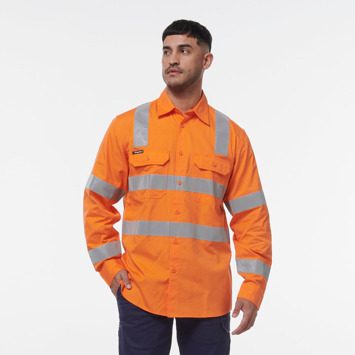 KingGee Workcool Vented Vic Rail Shirt