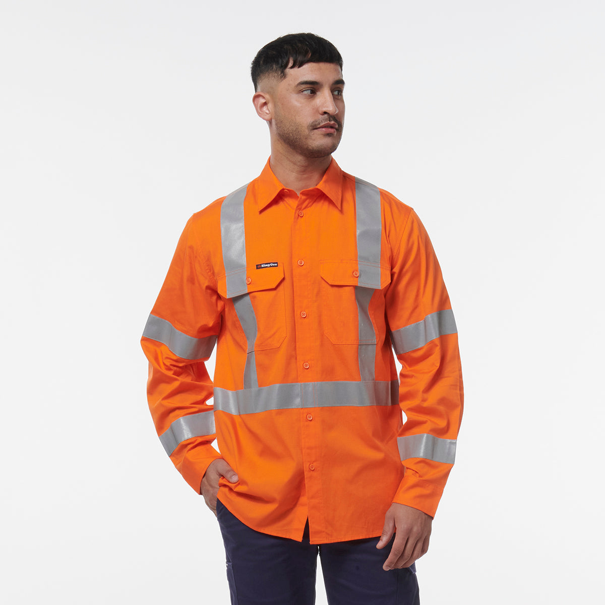 KingGee Workcool Vented NSW Rail Shirt