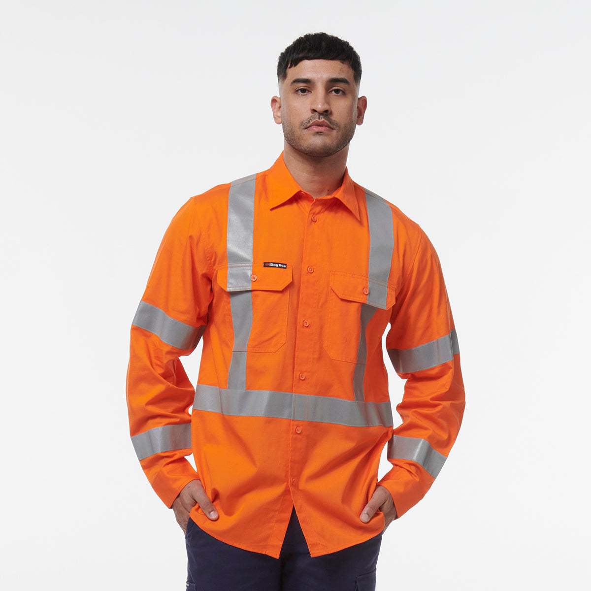 KingGee Workcool Vented NSW Rail Shirt