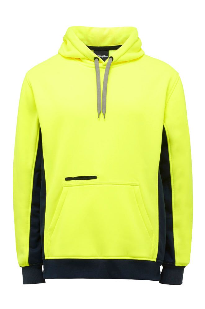 KingGee Mens Hi Vis Pull Over Hoodie