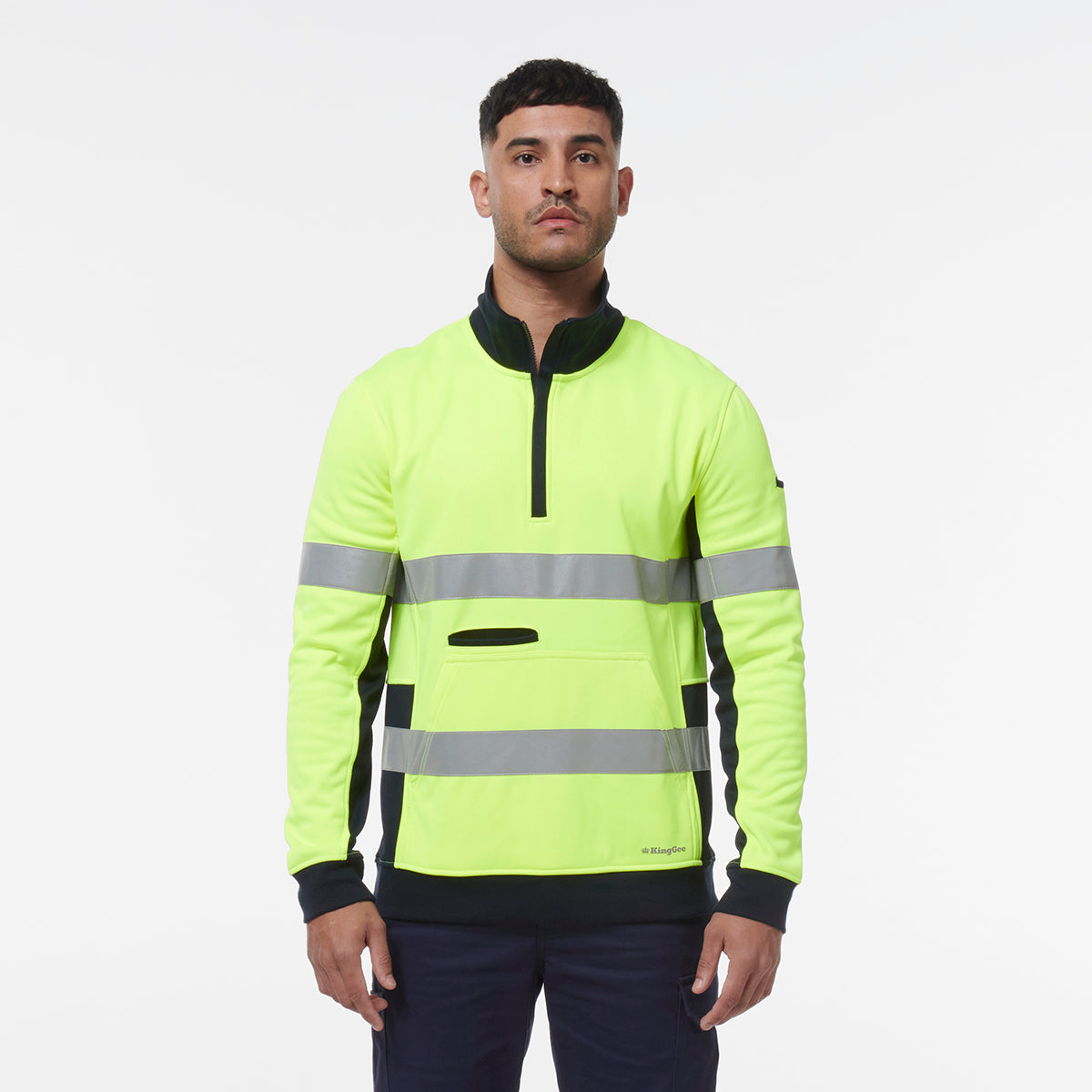 KingGee Reflective 1/4 Zip Fleece