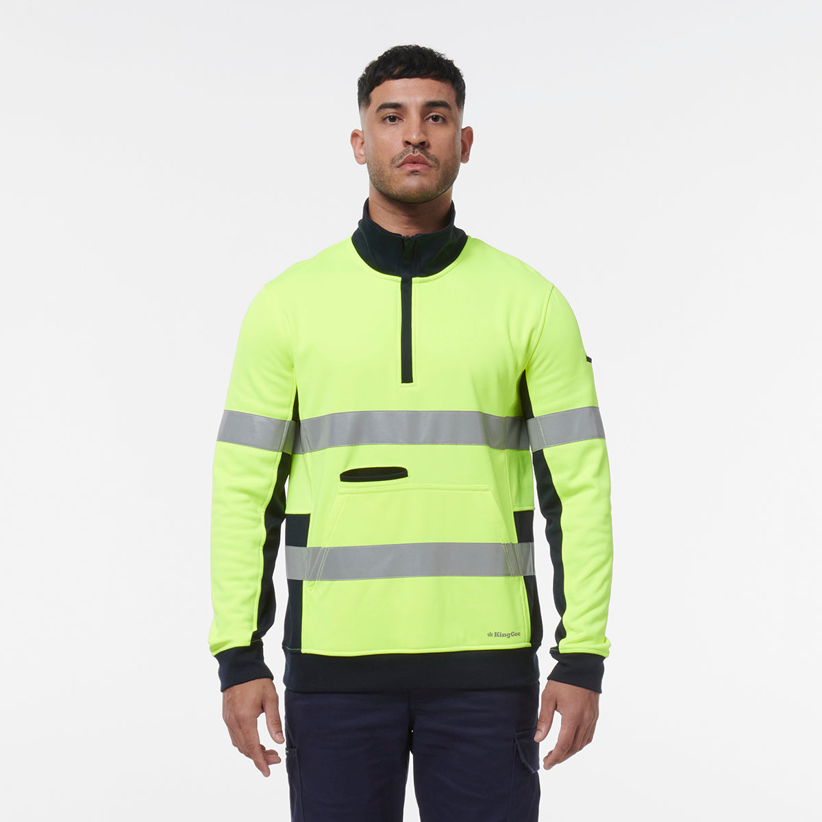 KingGee Reflective 1/4 Zip Fleece