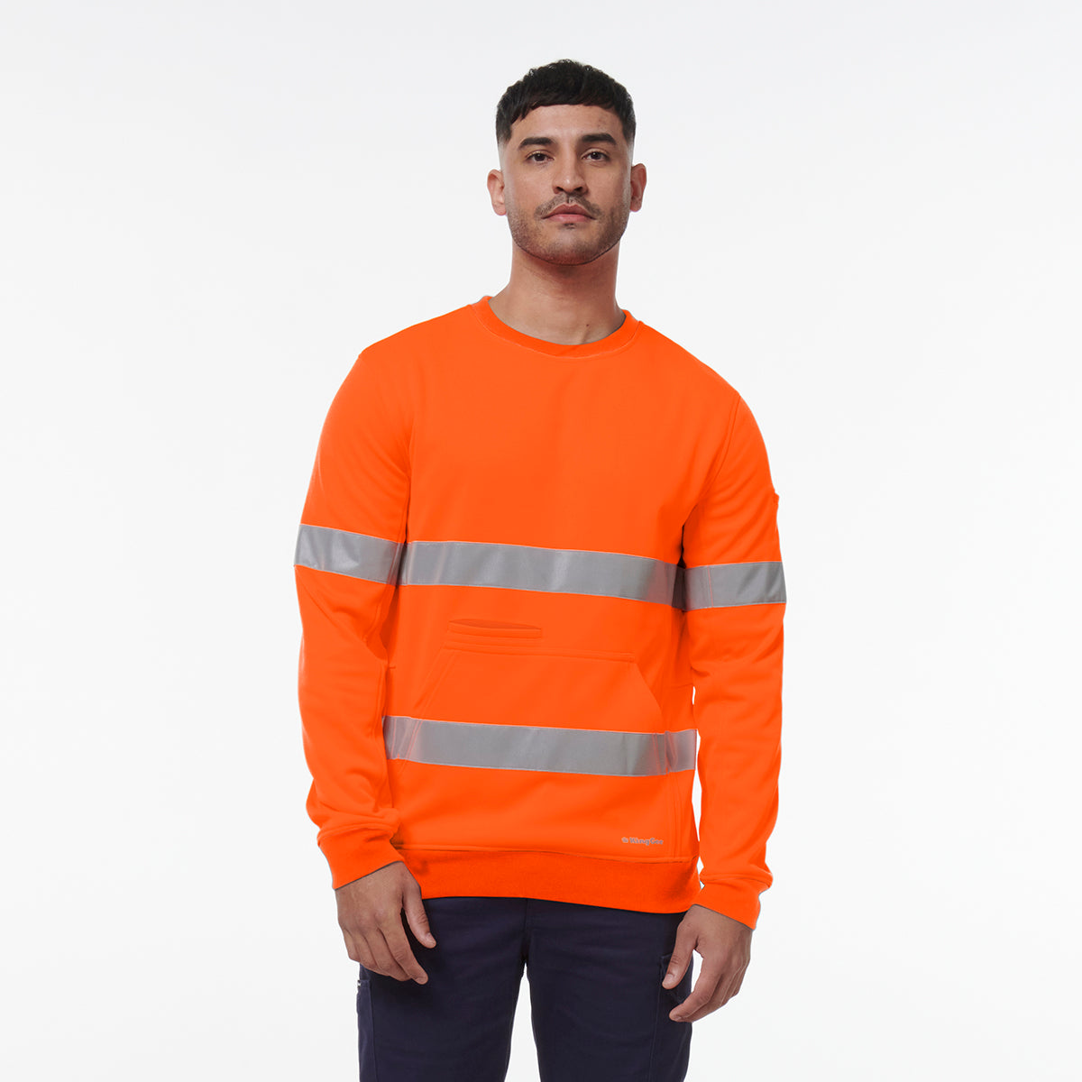 KingGee Reflective Crew Neck Fleece