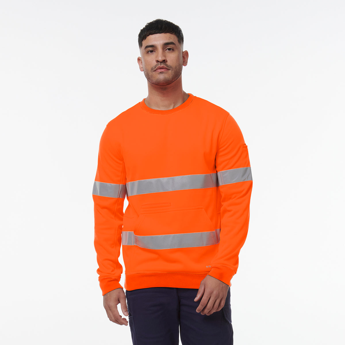 KingGee Reflective Crew Neck Fleece