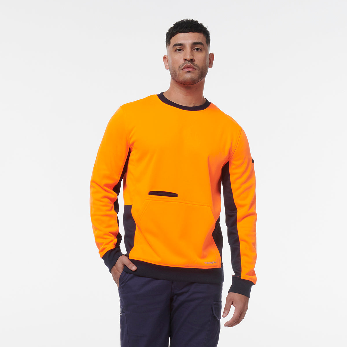 KingGee Hi Vis Crew Neck Fleece