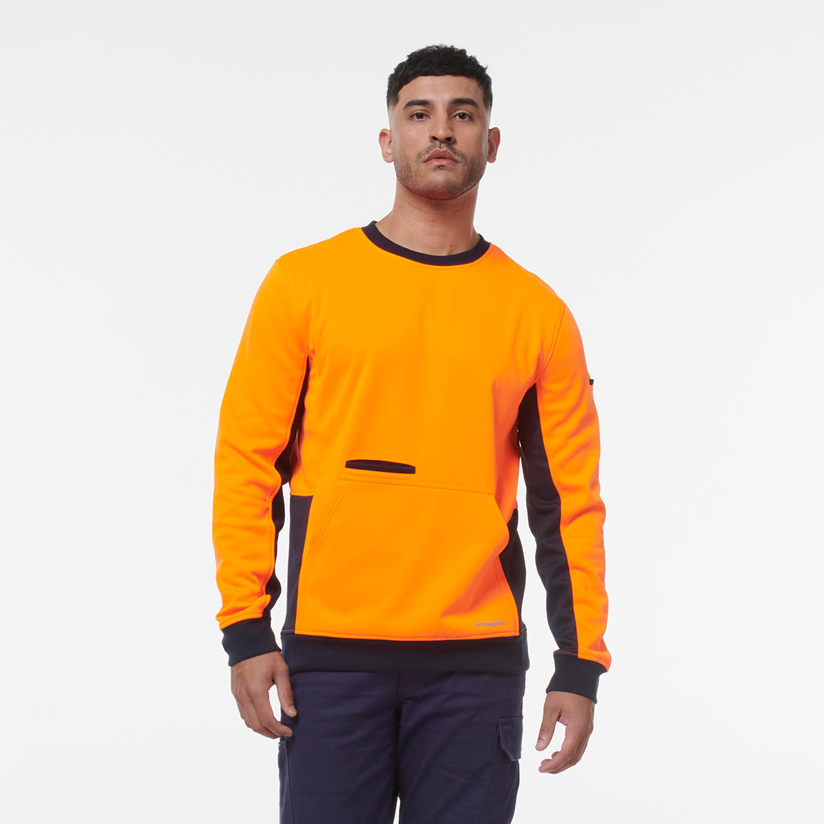 KingGee Hi Vis Crew Neck Fleece