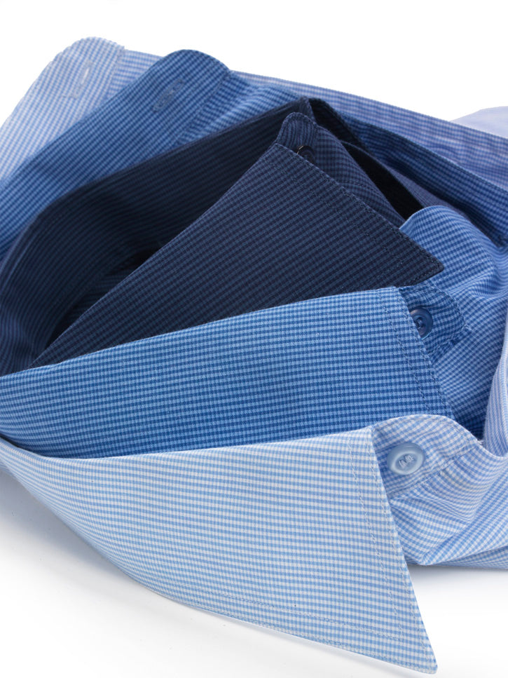 Womens Micro Check 3/4 Sleeve Shirt