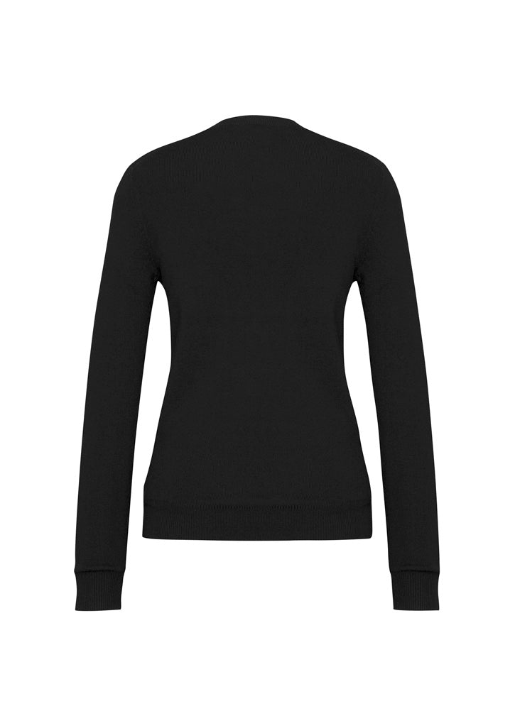 Womens V-Neck Knit Pullover