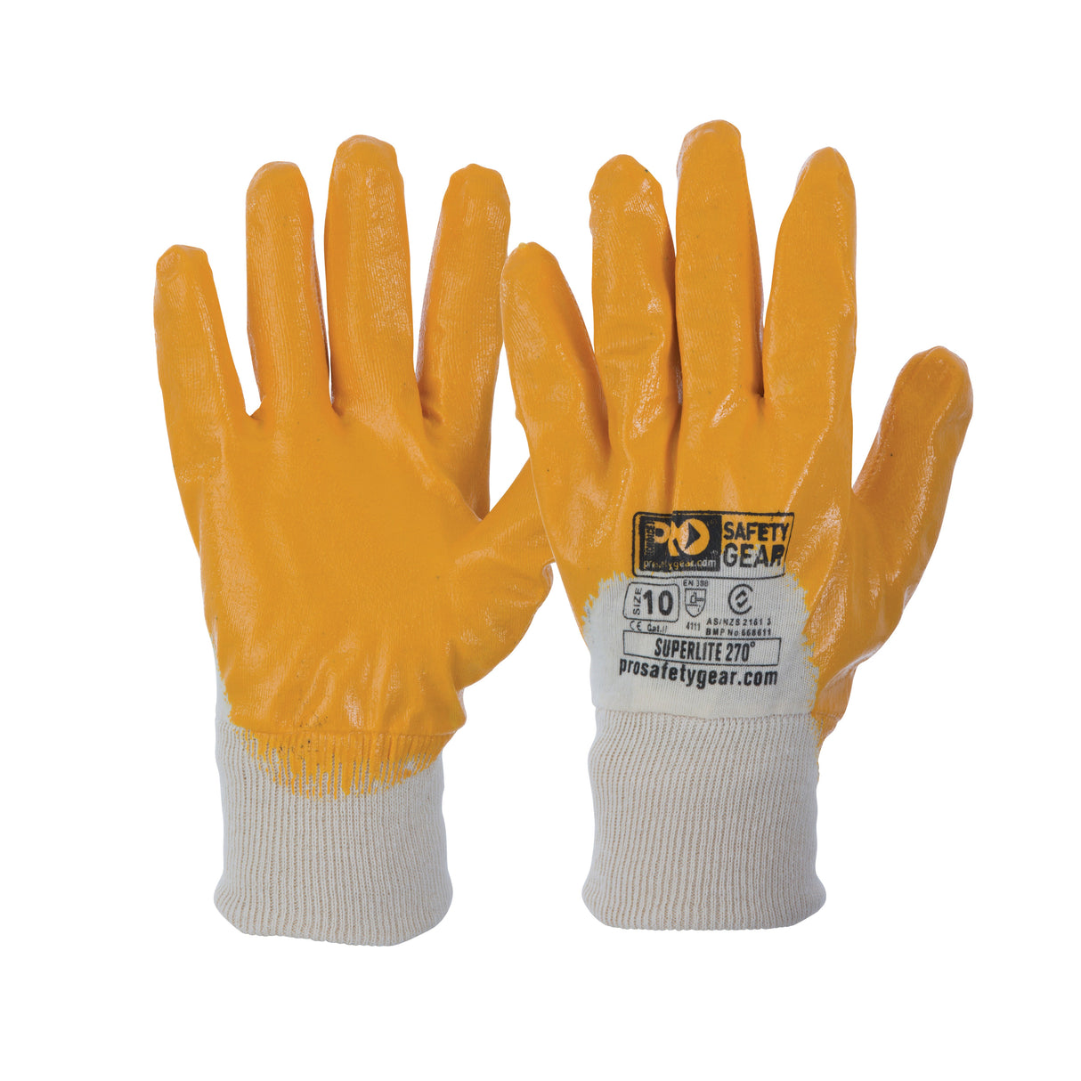 Super-Lite Orange 3/4 Dipped Gloves (12 Pair)