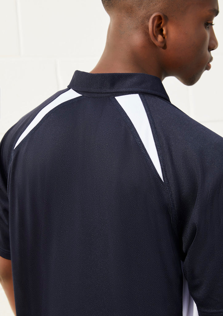 Mens Splice Short Sleeve Polo