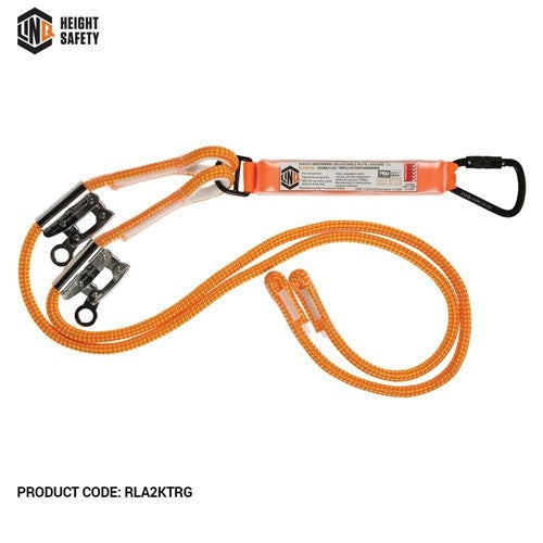 Double Adjustable Rope Lanyard With Kt & Rg X2