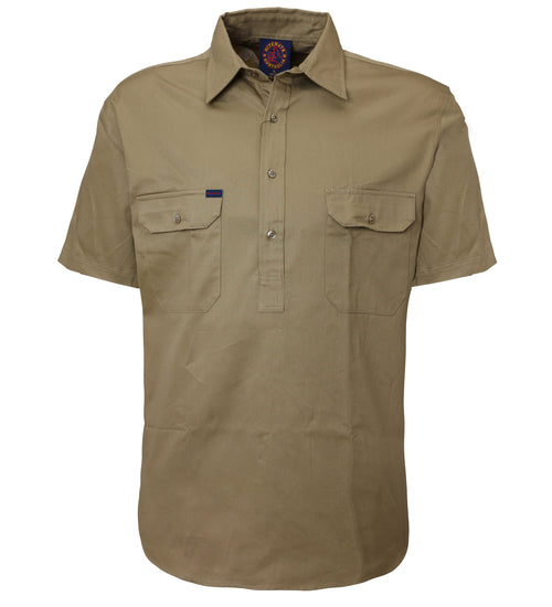 Closed Front S/S Shirt