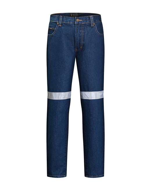 Men's Cotton Denim Jean 50mm Reflective Tape