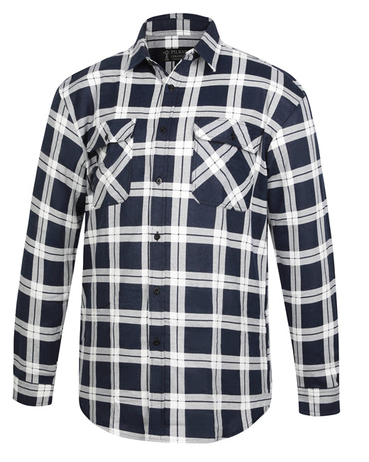 Flannelette Shirt Men's Open Front