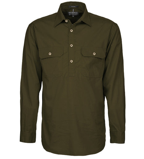 Men's Pilbara Closed Front L/S Shirt