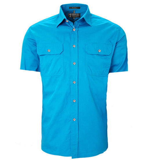 Men's Pilbara Open Front S/S Shirt