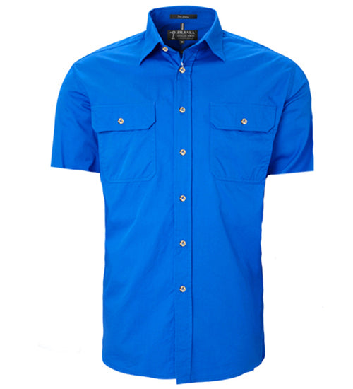 Men's Pilbara Open Front S/S Shirt