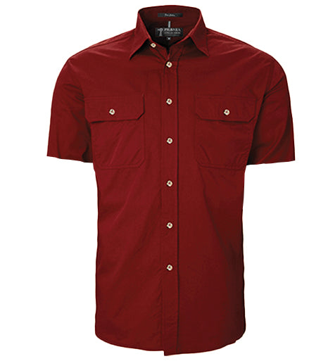 Men's Pilbara Open Front S/S Shirt