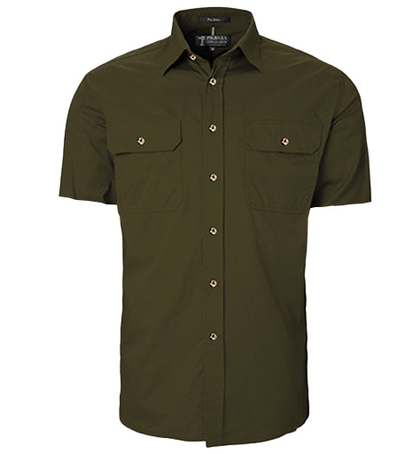 Men's Pilbara Open Front S/S Shirt