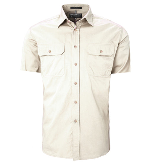 Men's Pilbara Open Front S/S Shirt