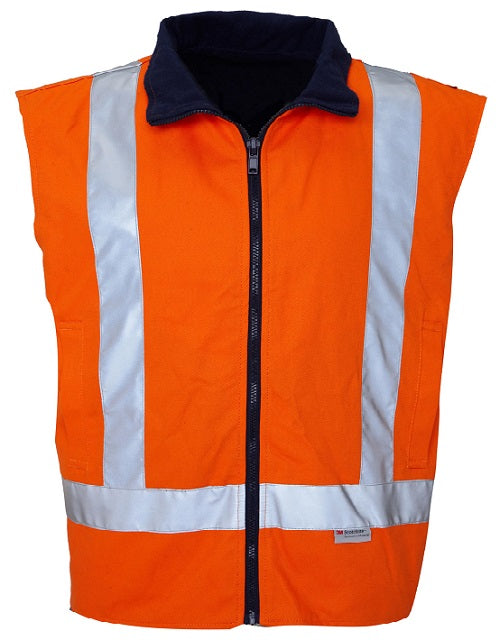 Reversible Vest With 50mm Reflective Tape